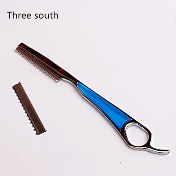 

Three south Stainless Steel Knife Thinning Knife Men Straight Hairdresser Edge Shaver Shaver Shaving Knife Hair Removal Tool