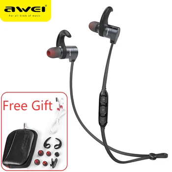 

AWEI AK3 Wireless Headphones Bluetooth Earphone Magnetic Control ON/OFF Sport Wireless Headset Earbuds with Mic For Xiaomi redmi
