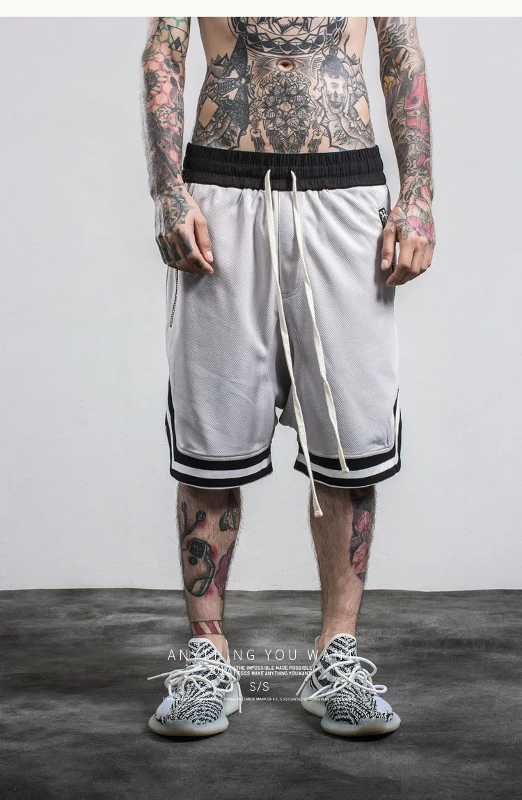 Aolamegs Men's Shorts Tide Brand European American Men Zipper Loose Gym Shorts Knee Length Homme Sports Shorts Bermuda Masculina (8)