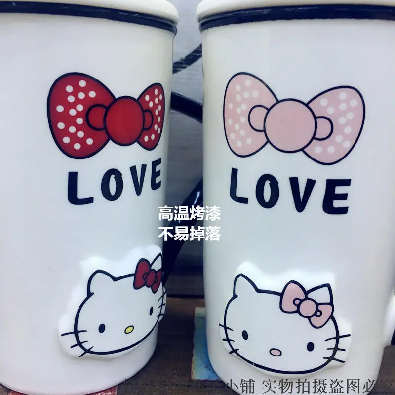 2018 День Святого Валентина Kawaii Kitty кофейные кружки чайная чашка керамическая с