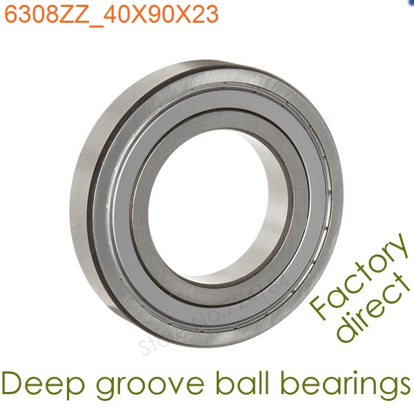 40mm Diameter Deep groove ball bearings 6308 ZZ 40mmX90mmX23mm Double Shielded ABEC-1 CNC Motors Machinery AUTO Motorcycles |