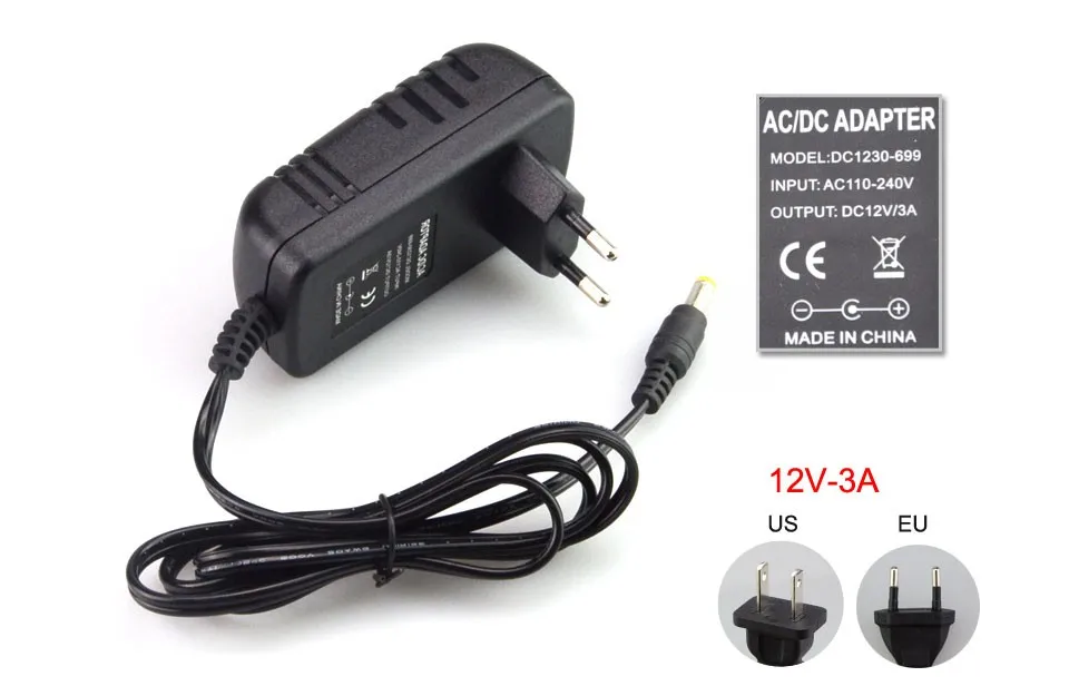 1 x AC 100 V-240 V DC/DC 12V 1A 2A 3A 6A светильник ing трансформаторный блок питания Мощность адаптер конвертер Зарядное устройство для Светодиодные ленты светильник