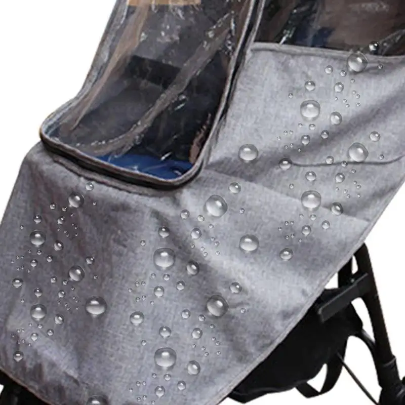 Baratos Cochecito de bebé impermeable cubierta carro paraguas coche cubierta de lluvia cochecito de bebé parabrisas para cochecito accesorios carrito Accesorios