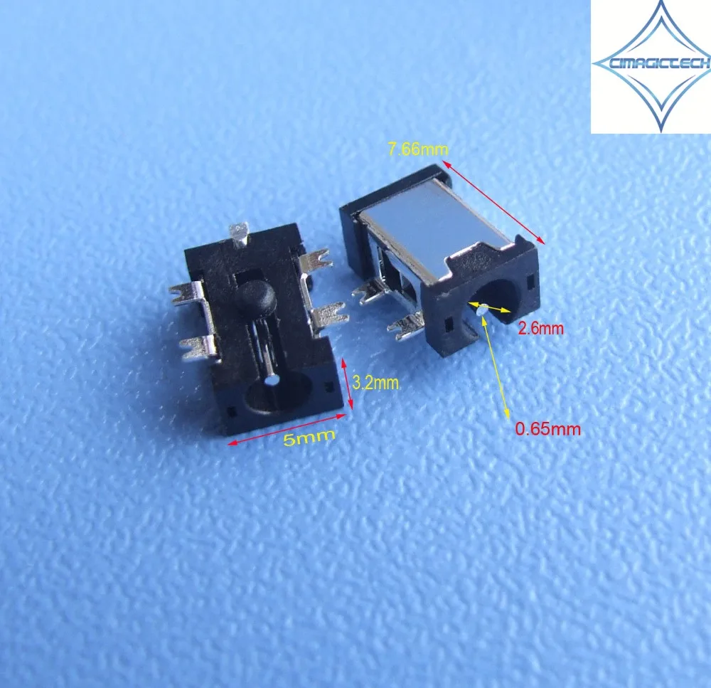 Новый 5pin 2 5 мм X 0 65 5*0 DC SMD разъем SMT 7 для планшета ноутбука зарядное устройство