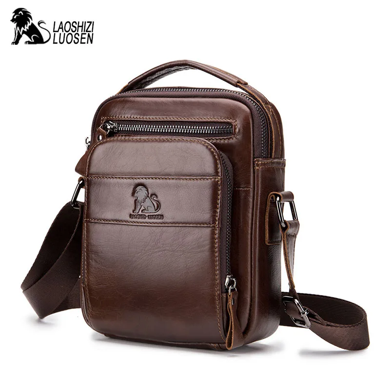 

Men's shoulder bag Genuine Leathe Messenger Fashion Bag male Cross body Bags For men Casual Business First layer cowhide Handbag