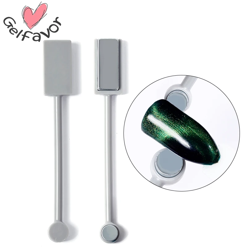 

Gelfavor 1pc Double Magnet Stick 3D Tips Magnetic Stick UV Gel Polish Manicure Nail Art Tools Cat Eye Nail Polish for nail art