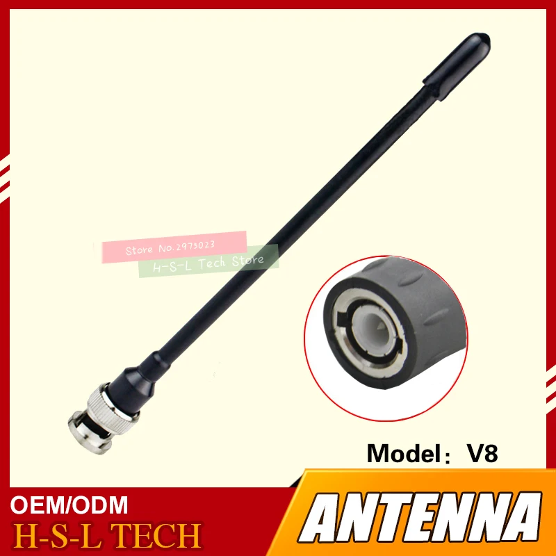 Walkie Talkie Rubber Antenna 400-470Mhz UHF Interface Two Way Radio Antenna For ICOM IC-V8 IC-V82 IC-V85 VX500 F3S VX200 F4