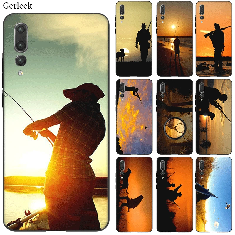 

Desxz Silicone Cell Phone Case Hunting And Fishing For Huawei Honor 7A 7C 7X 8 8X 8C 9 Note 10 Lite Cover