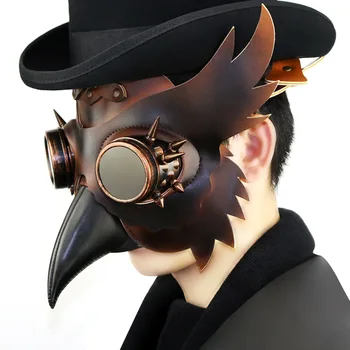 

High Quality Steam Punk Plague Beak Mask Halloween Masquerade Mask Party Props Cosplay Costume