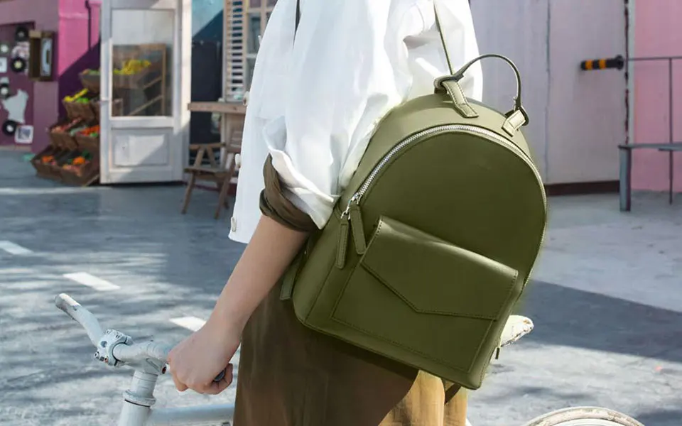 Xiaomi Mijia Youpin модный кожаный мини-рюкзак CARRY'O, сумка для путешествий, бизнеса, отдыха, рюкзак 225*180*105 мм 465 г