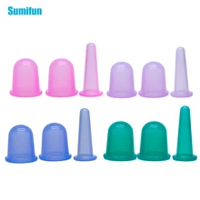 1 шт. чашки силиконовые массажные чашки набор антицеллюлитные чашки для лица тела вакуумные чашки терапия медицинский насос всасывания