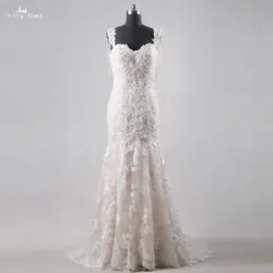 RSW1117 Китай красивые свадебные платья шеи Русалка Кружева свадебное платье 2018 Vestidos De Novia