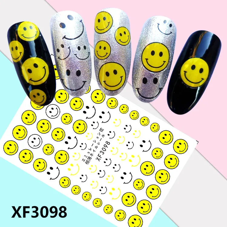 

Cartoon Type! Nails Art Manicure Back Glue Decal Decorations Design Nail Sticker For Nails Tips Beauty