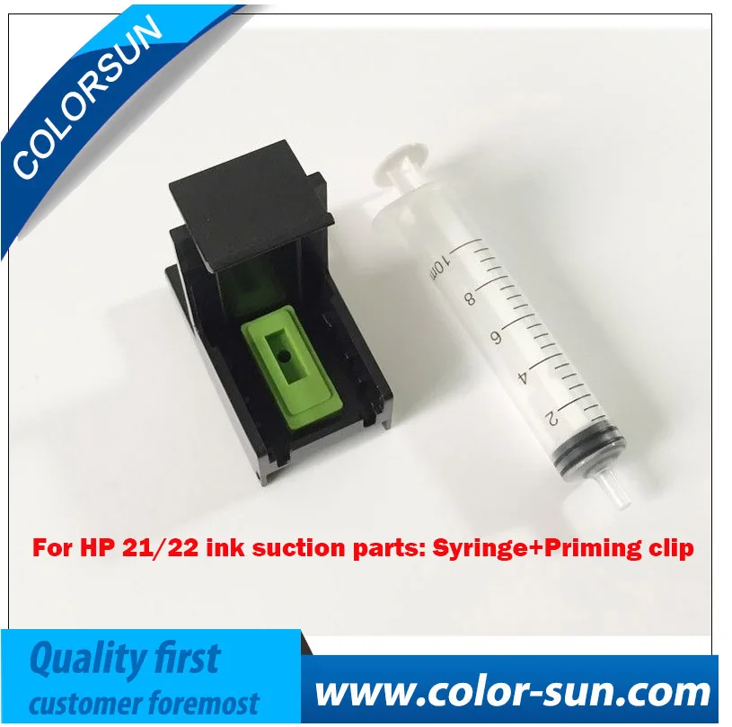 New Ink Cartridge Suction Priming Clip for HP 21/22 (Black & Tri Color