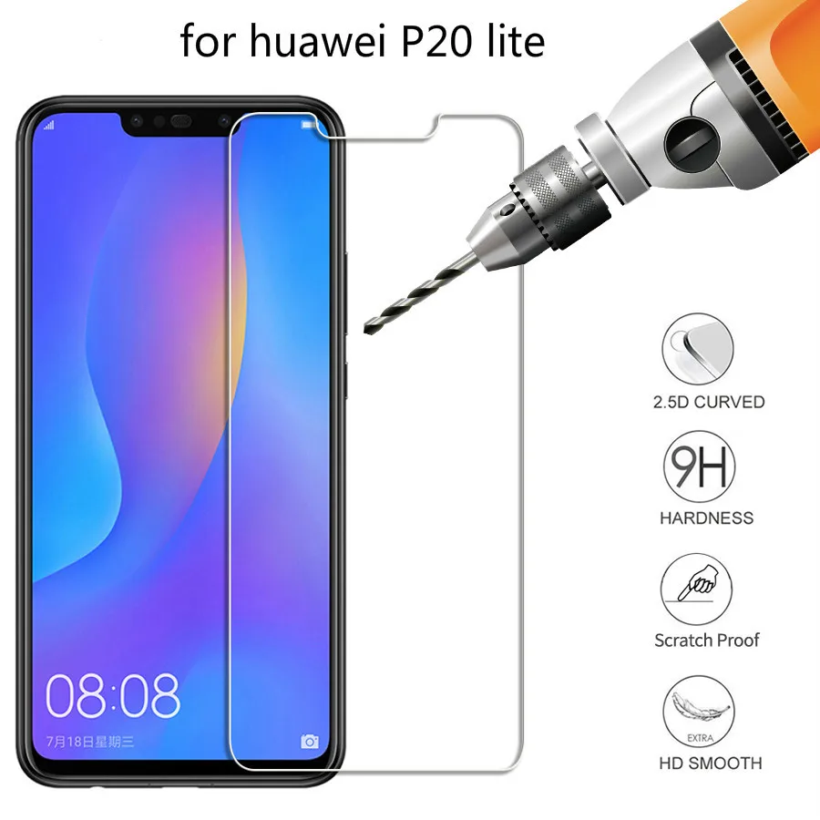 Закаленное стекло 2.5D 9H для Huawei p20 lite Pro honor 9 Lite huawei Honor 8 10 защита экрана не полное
