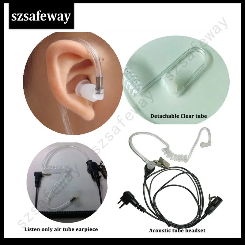 10pcs lot walkie talkie mushroom silicone Earbud eartip for Motorola for baofeng two way radio surveillance 5