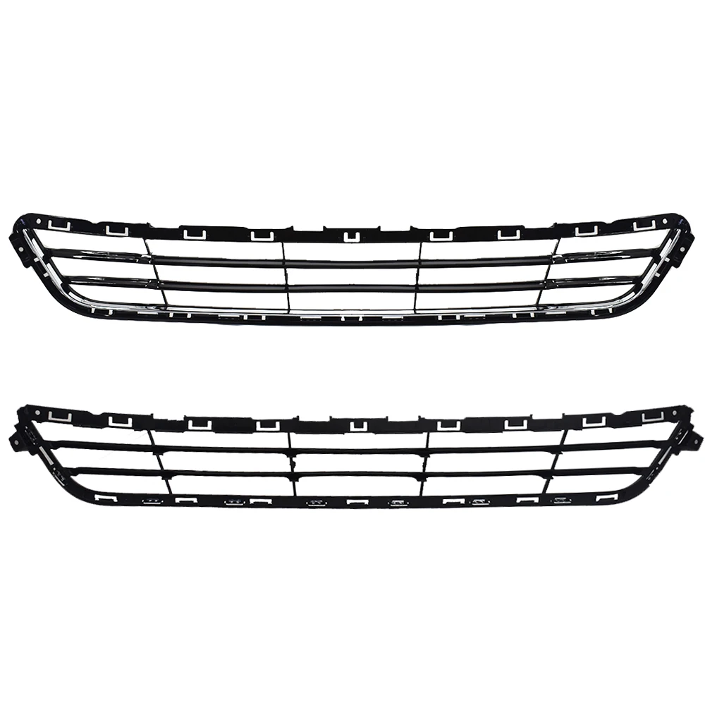 

CHROME UPPER & LOWER RADIATOR GRILLE KIT FOR FORD FUSION 2013-2016