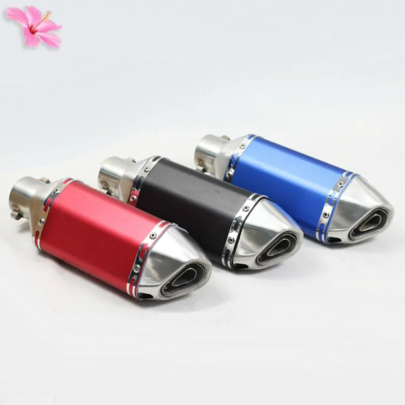 

51mm Inlet Motorcycle Exhaust Universal Muffler Motorbike Exhaust Escape Moto For Honda Kawasaki Yamaha KTM DUCATI ATV ER6N R1