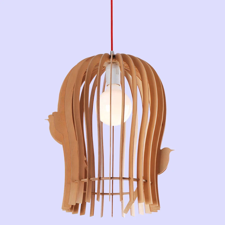 Online kopen wholesale bamboe vogelkooi lamp uit china bamboe ... Moderne woonkamer plafond met hout
