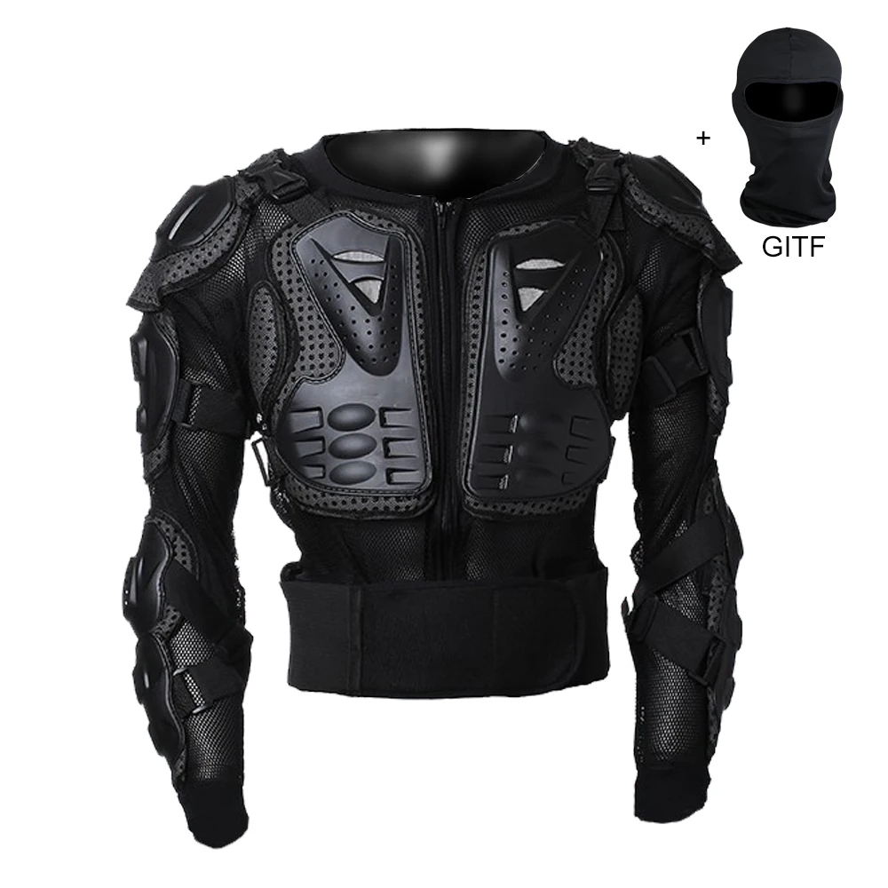 

Cheap functional Motorcycle Racing Armor Protector Motocross Off-Road Body Protection Jacket Clothing Protective Gear with mask