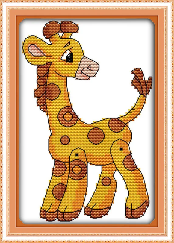 Colorful animal (5) cross stitch kit 14ct 11ct count print canvas stitches embroidery DIY handmade needlework plus | Дом и сад