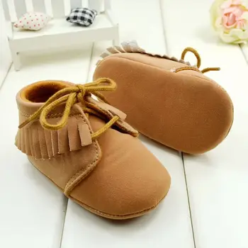 

Baby shoes,Brown and Pink color Soft Bottom toddler boots For Girls,boys 3 sizes to choose
