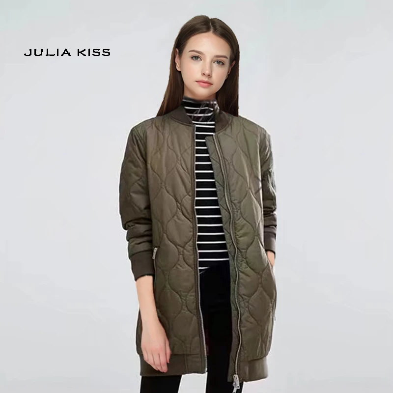 

Women Padded Longline Bomber Jacket
