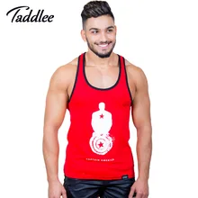 Taddlee Новая мужская майка на бретельках, Майки хлопок, футболки для фитнеса, тельняшка борцовка, повседневная майка