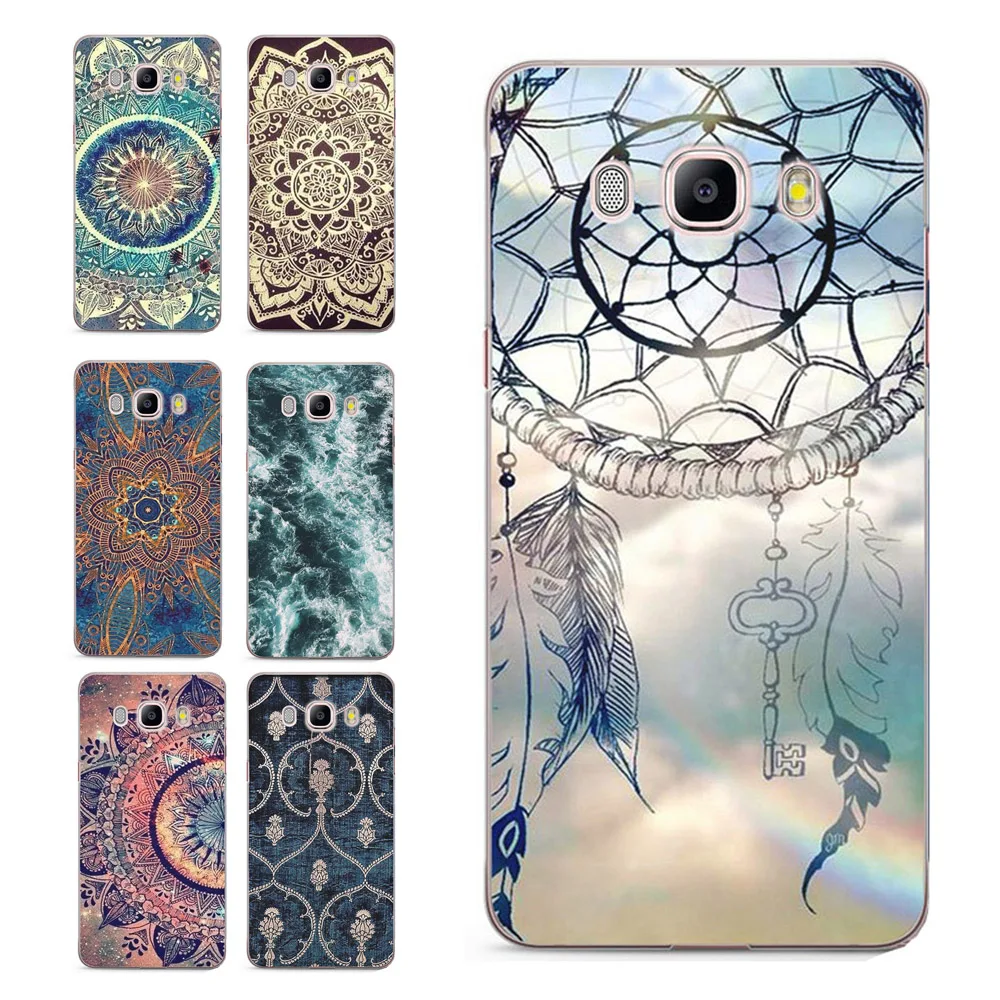 Чехол для Samsung Galaxy A3 A5 2016 2015 2017 prime J1 J2 J3 J5 J7 G530H S8/plus Note 8 TPU силиконовый Мандала