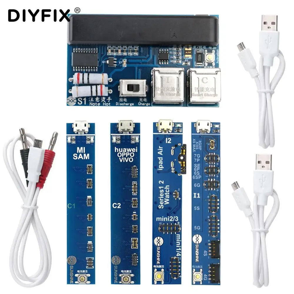 Скидка DIYFIX Универсальный телефон батарея Быстрая зарядка и активация доска для iPhone samsung для Китай смартфон Ремонт набор инструментов