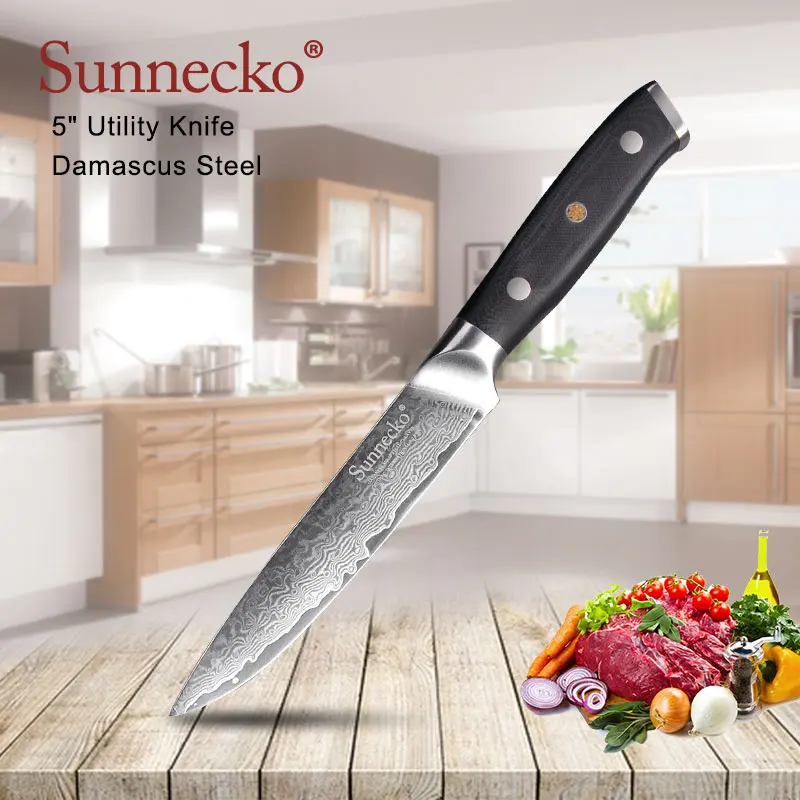 SUNNECKO 5 &quotдюймов Универсальный Ножи Кухня ножей шеф-повара режущие инструменты