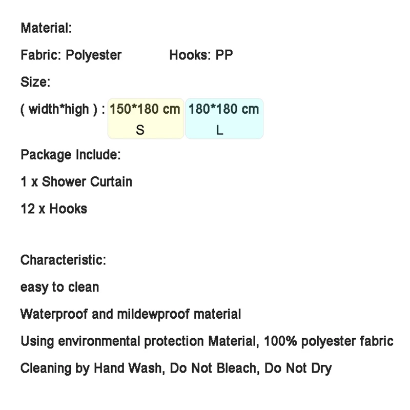 Промежуточная Таблица элементов занавеска для душа Mouldproof водонепроницаемый полиэстер моющаяся Ванна Декор занавеска для душа 150*180 180*180