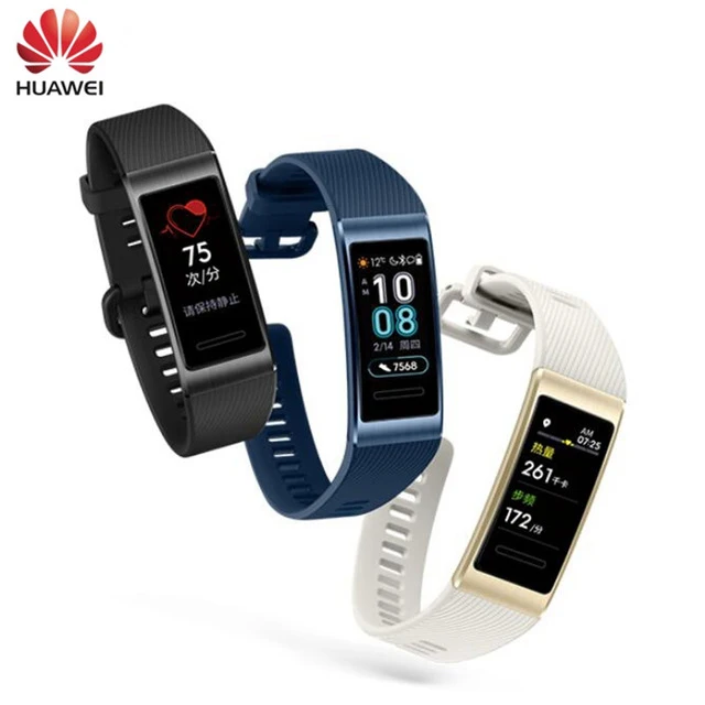 

Huawei Band 3 Pro Wristband GPS Metal Frame Amoled Full Color Display Touchscreen Swim Stroke Heart Rate Sensor Sleep Smartband