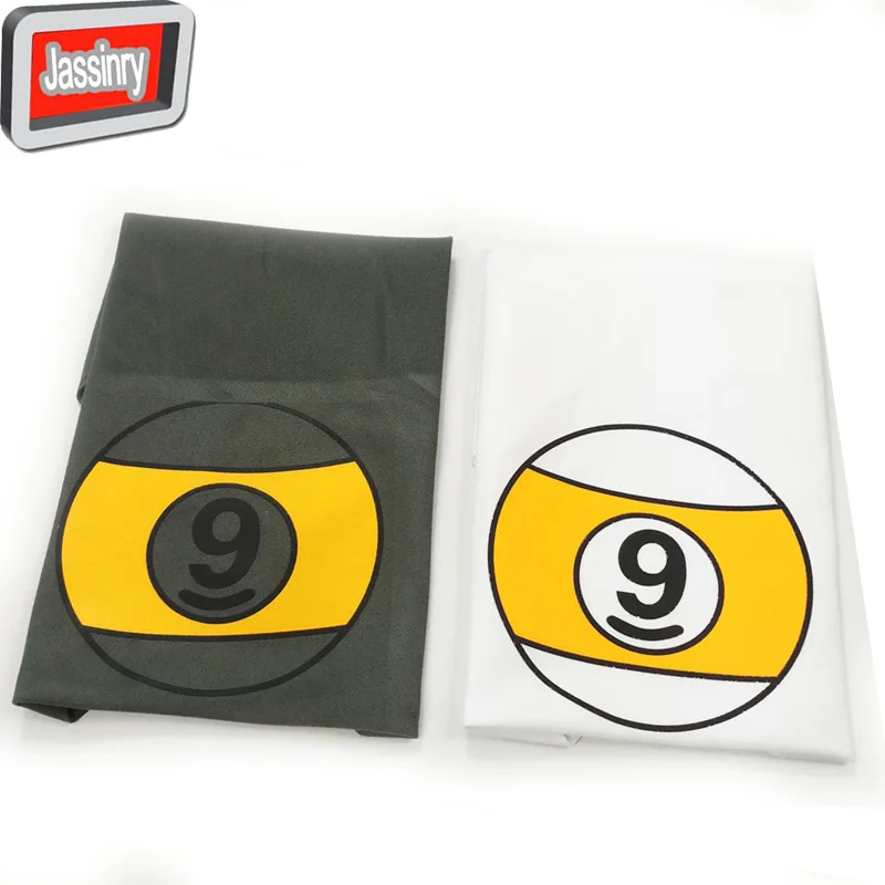 2pcs Doublesided Plush Billiard Pool Cue Polishing Cloth White/grey