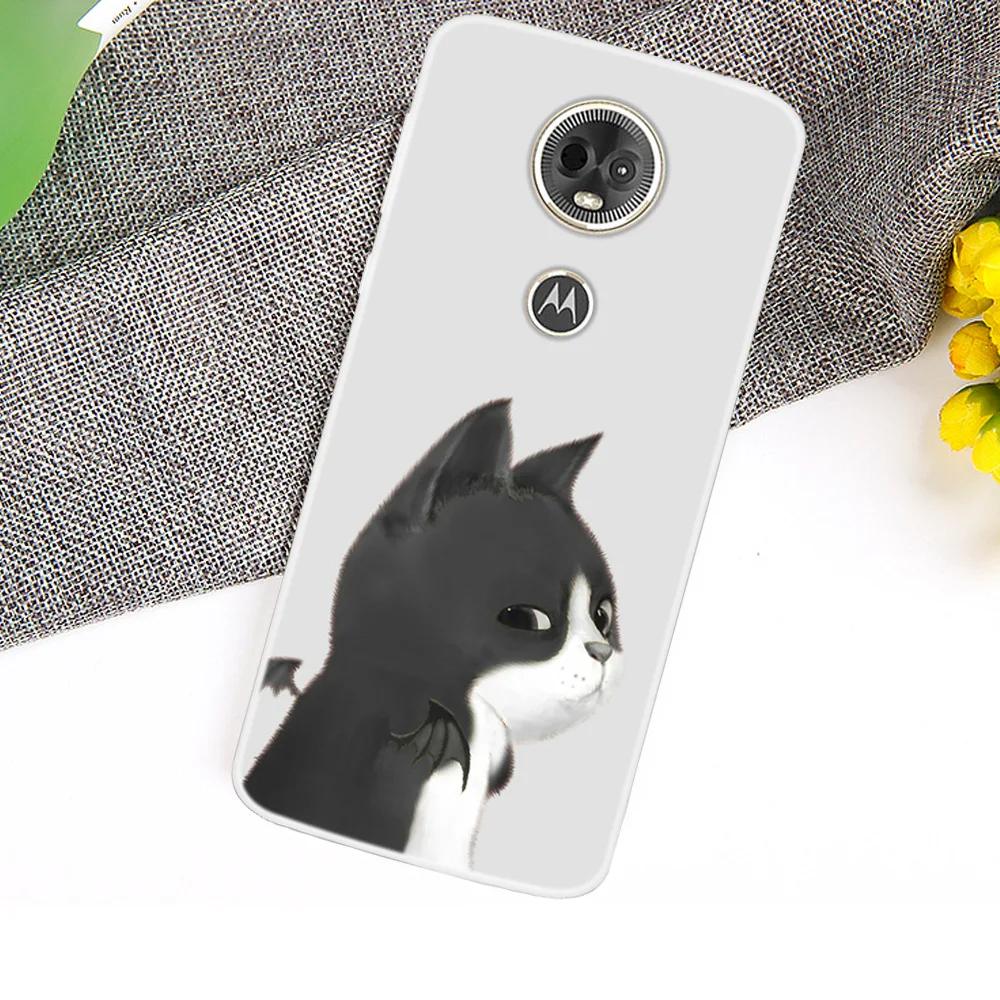 Модный милый чехол для телефона с мультяшными животными Motorola Moto E5 Plus окрашенный