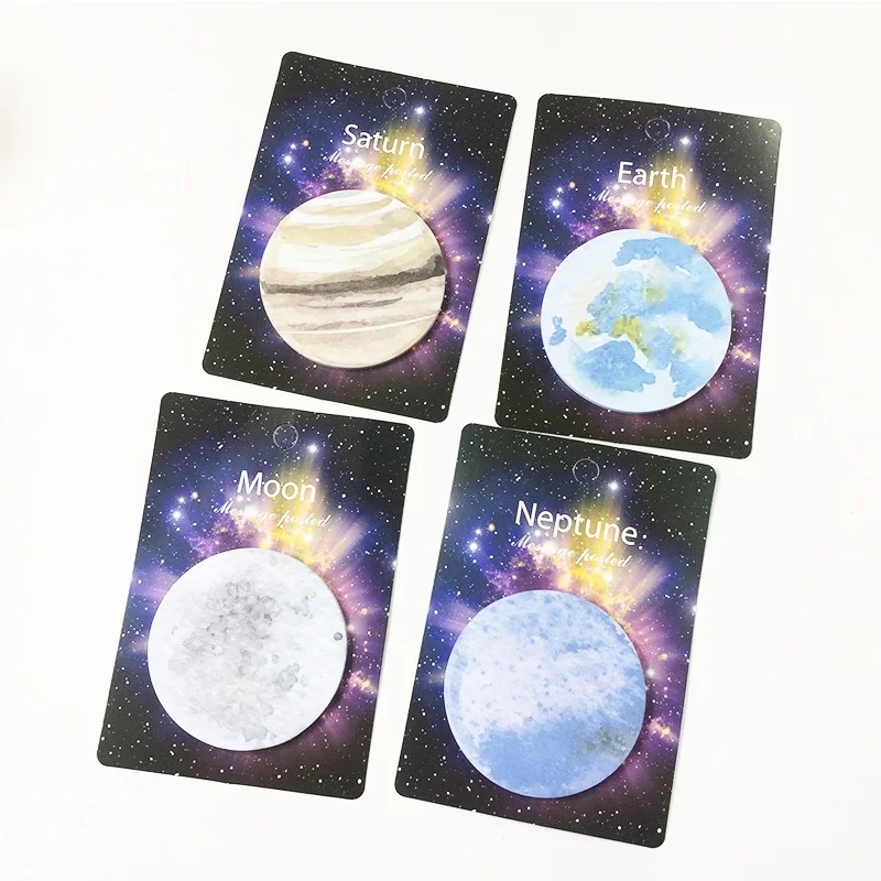 

35 Pcs/pack Planet Memo Pad Sticky Notes Notebook Stationery School Supplies Material For Office School Business Family