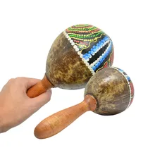Песочный молоток в виде кокосовой скорлупы для детей, Подарочный музыкальный инструмент, аксессуары, культивировать на руках и воспринимать звук