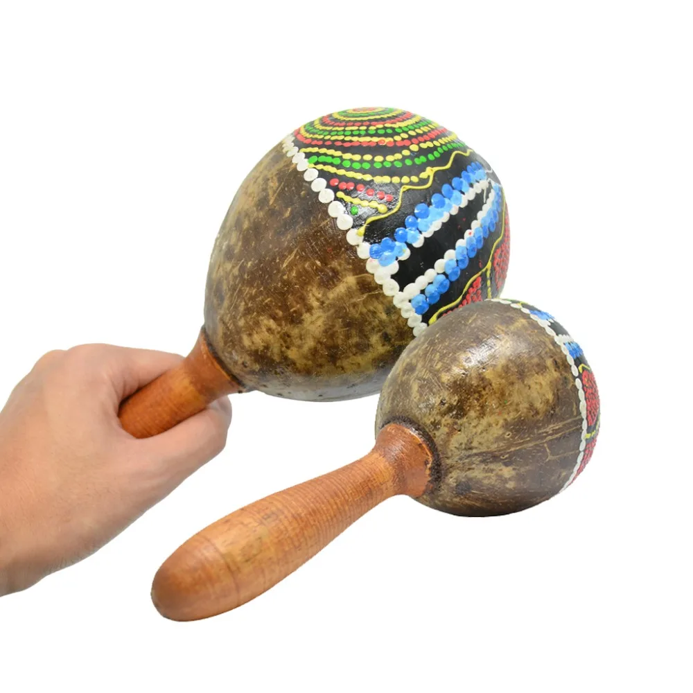 Coconut Shell Sand Hammer for Children Gift Musical Instrument