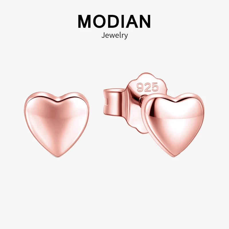 Modian Новые поступления реальные 925 стерлингового серебра розовое & Gold Цвет сердца