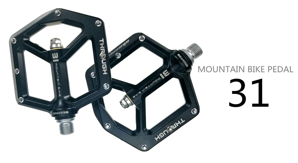 1Pair SMS-12T Aluminum alloy MTB Road Bike Pedals flat Platform Bicycle Pedal
