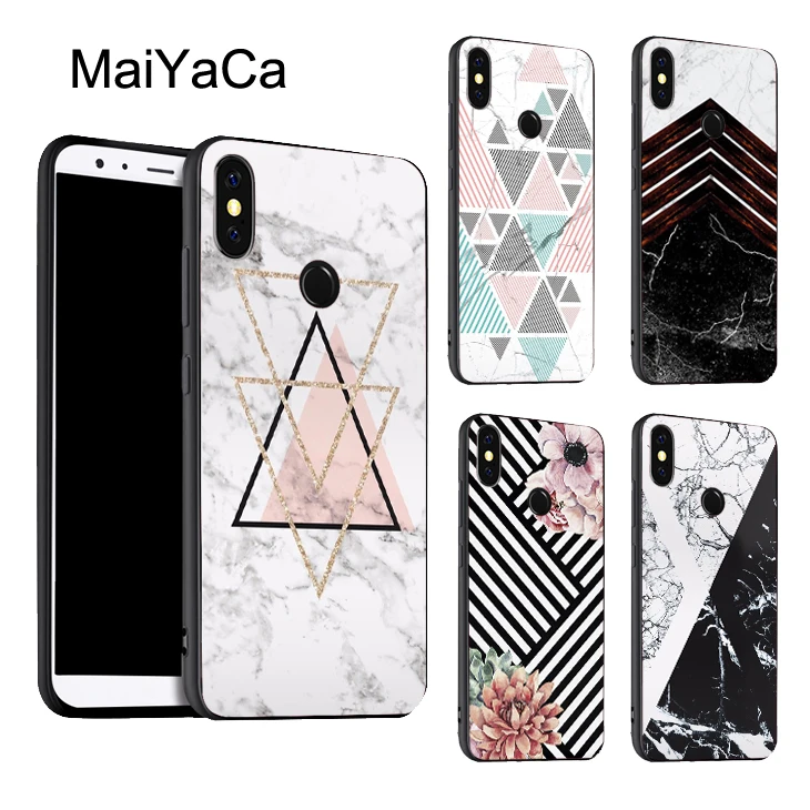 

MaiYaCa Geometry Stone Granite Marble TPU Case For Xiaomi Redmi 5 Plus 6 6A S2 4X Note 5 Pro 5A 7 Mi 8 K20 9 6X A2 Mix 2S Max 3