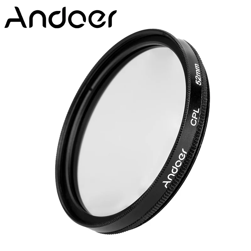 Andoer 52mm Digital Slim Circular Polarizer Polarizing Glass CPL Filter