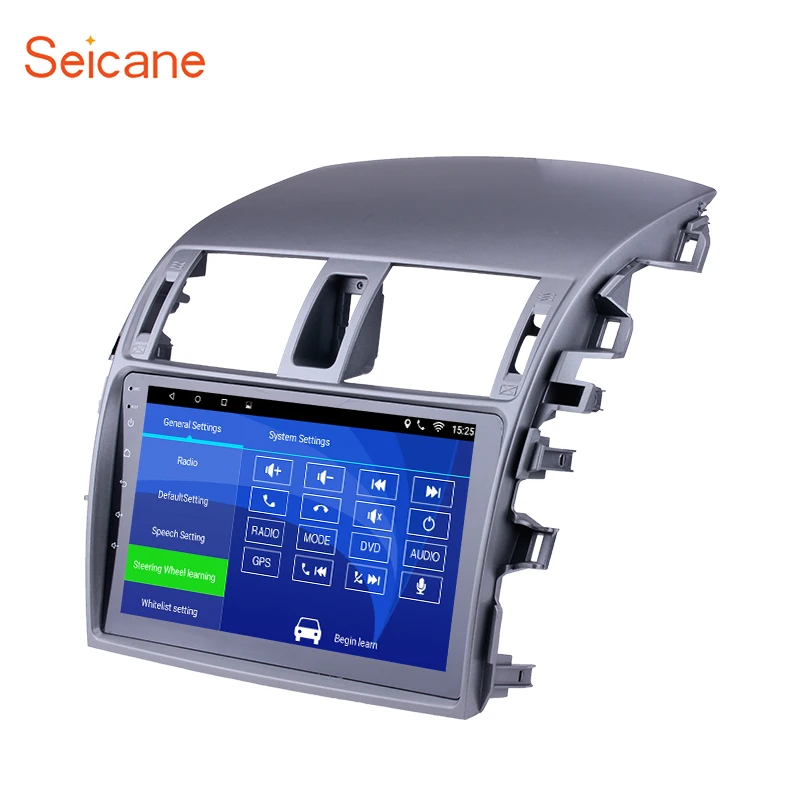 

Seicane 9" Android 7.1/8.1 for 2007 2008 -2010 Toyota OLD Corolla Car Radio GPS Navigation Headunit Player with 1080P Video SWC