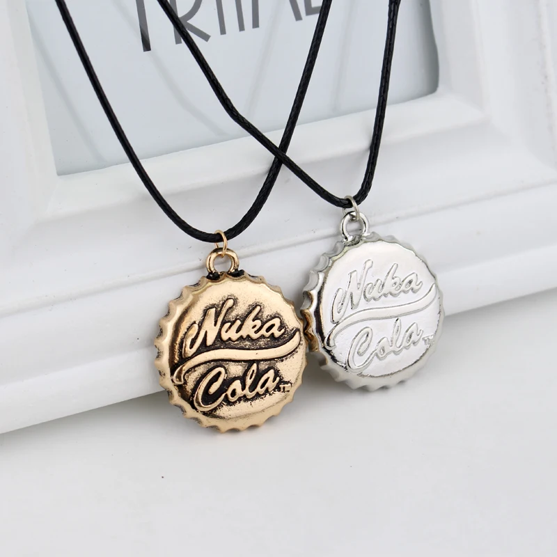 Vendimia nuka cola collar bottle Cap forma collarnecklace bottle cap