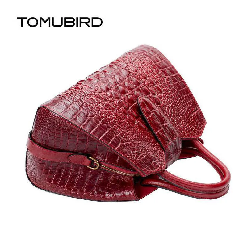 TOMUBIRD 2020 новая женская сумка из натуральной кожи брендовая крокодиловой с