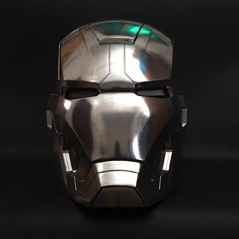 Полностью металлический 1/1 масштаб дистанционный и ручной шлем Железный человек 1:1 носимый Tony Stark Mark 42 MK43 косплей маска реквизит светодиодный светильник глаза - Цвет: Polished Manual