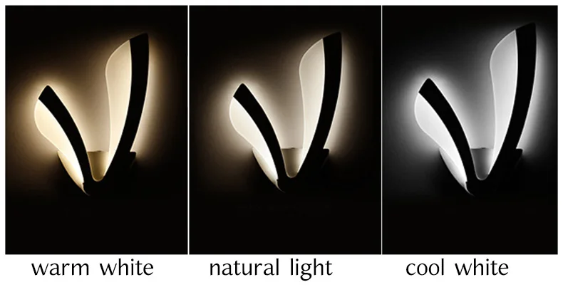 Горячая Распродажа, современный светодиодный настенный светильник для гостиной, столовой, спальни, черный и белый каркас, домашние светильники, настенные лампы, вход AC110V 220V