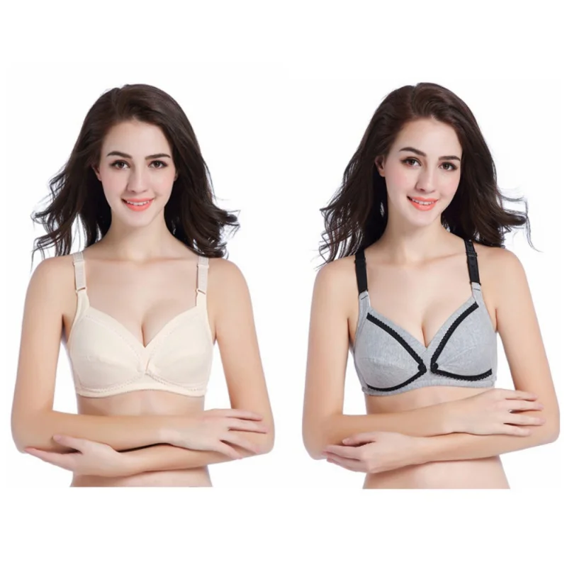 Comforty Для женщин хлопок Мягкий Push Up кормления Бюстгальтер для кормления для беременных Бюстгальтеры Нижнее Белье для беременных Для женщин бюстгальтер