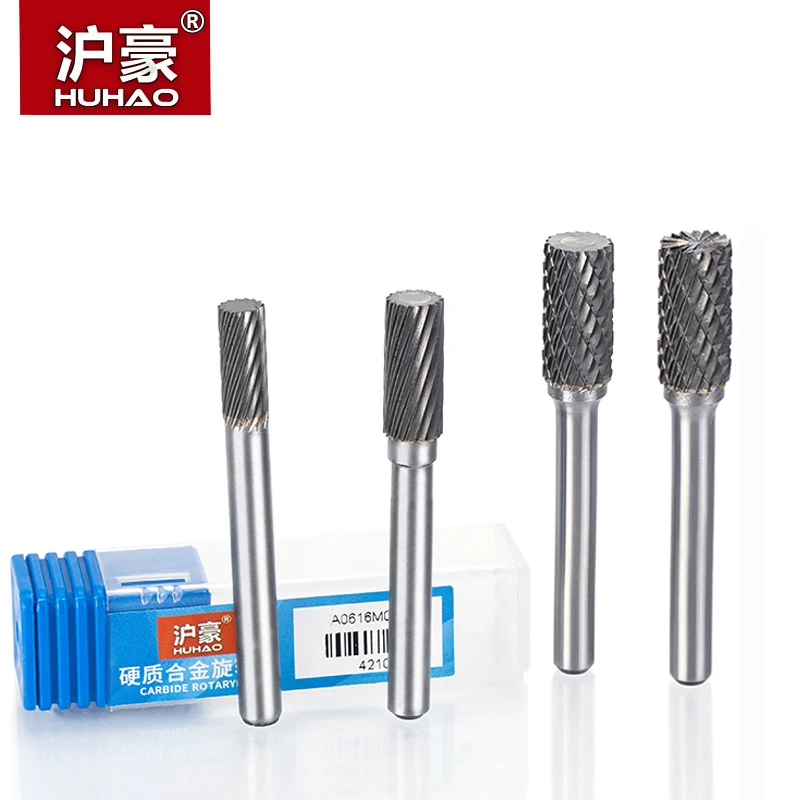 HUHAO 1pc 6mm Shank Tungsten Steel Cutter Metal Grinding Carving Head Rotary File Router Bit For Metal Polishing Type A steel tungsten carbide grinding head rotary grinders milling cutter 3 4mm file carving wood