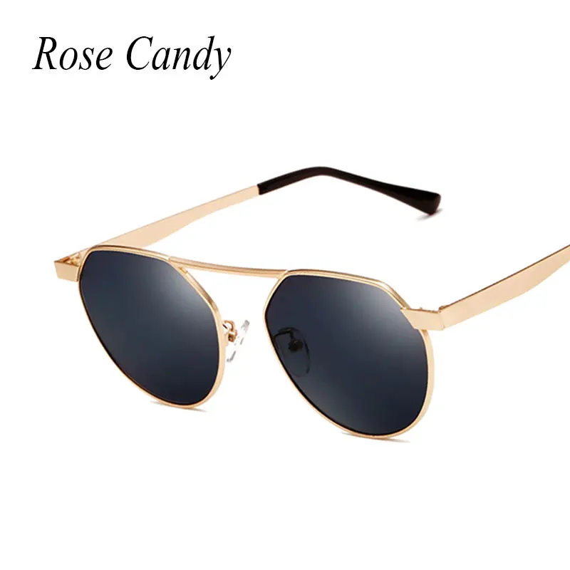 Round Flat Top Sunglasses Women 2017 Cool New Fashion Brand Designer